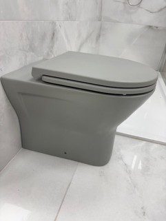 Grey Back To Wall Toilet 2 | Alchester Tiles and Bathrooms, Bicester