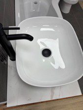 Wall Hung Unit With Bowl And Tall Tap 2 | Alchester Tiles and Bathrooms, Bicester