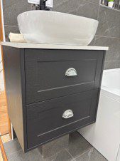 Wall Hung Unit With Bowl And Tall Tap | Alchester Tiles and Bathrooms, Bicester